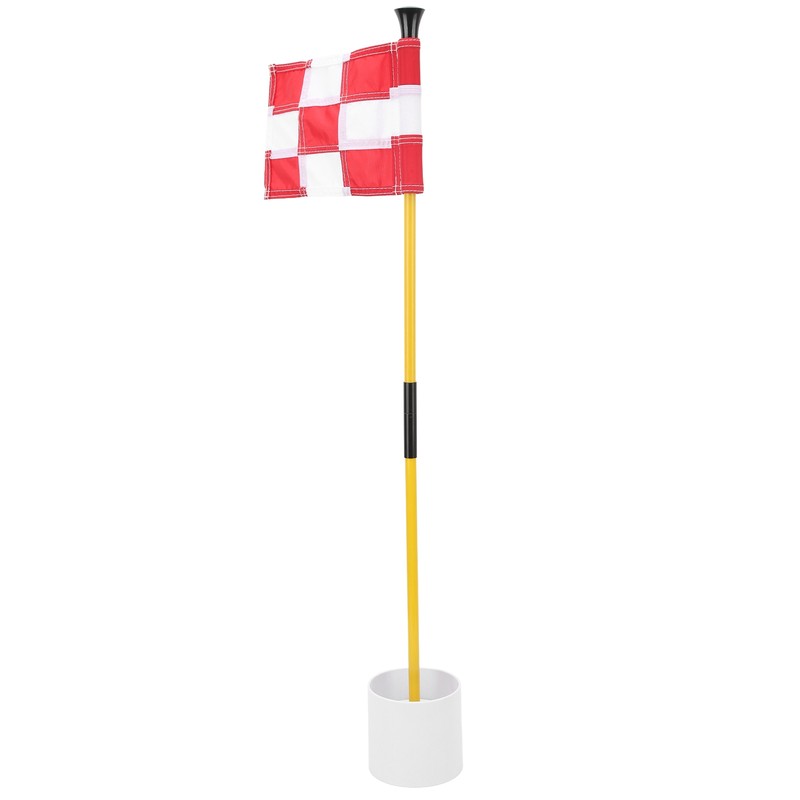 Golf Pin Flag Hole Cup Set for Mini Putting Green