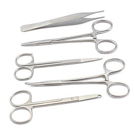 PRECISE CANADA: 5 PIECES SCISSORS FORCEPS HEMOSTATS NEEDLE HOLDERS