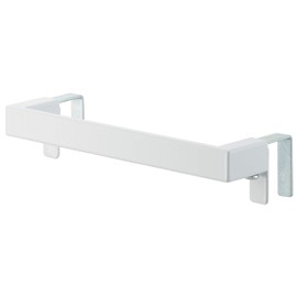 Yamazaki 4748 Towel Hanger Bar, White, Approx. W 7.5 x D 2.8 - 2.8 x H 1.6 inches (19 x 6 - 7 x 4 cm), Plate, Perfect for Door Thickness, Adjustable, Towel Rack