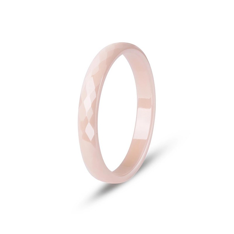 Pinannie 4 Pack Hypoallergenic Ceramic Rings For Women Black and