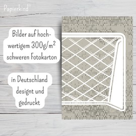 Papierkind Set of 4 Mix Poster Set Construction Vehicles Football Girls Dino Gaming Underwater Decoration for Children's Room, Boys and Girls Room Pictures in DIN A4 (without Frame) (A112-1)