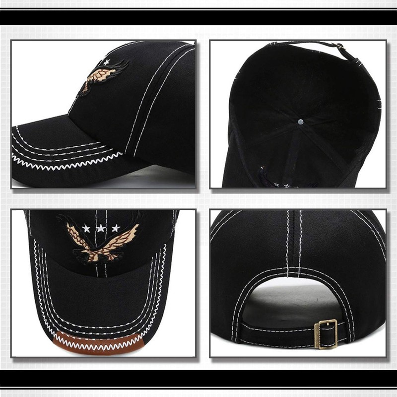 WHITE FANG CA456 Men's Hat Cap, Eagle, Stylish, Casual, Golf,
