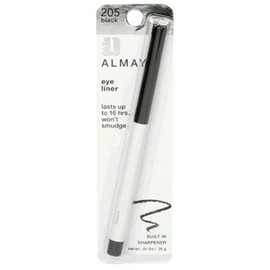 Almay Eyeliner Pencil, Black [205], 0.01 oz (Pack of 2)