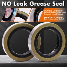 4 Sets L68149 L44649 Boat Trailer Axle Hub Bearing Kit, 171255TB/10-19 Grease Seals, 171255TB/10-19 Grease Seals, Spindle Nuts, 1.98" Dust Covers and Rubber Plugs, Cotter Pins,Washers for #84 Spindle