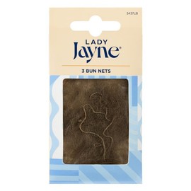 Lady Jayne Bun Nets, Light Brown, Pk3