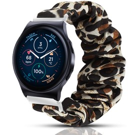 Compatible for Moto 40 Smartwatch Band, 18mm, 20mm Fabric Elastic Scrunchie Elastic Watch Band Women Cute Replacement Straps Compatible for Moto 40, 70, 100, 360 3rd Gen 2020 Smartwatch (20mm size