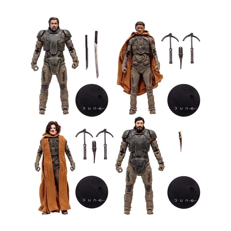Dune: Part Two Gurney Halleck Paul Atreides Chani Stilgar 4pk