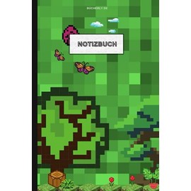 Notizbuch: Mine Kinder Craft Pixel Notizheft A5 liniert | 6x9 | Erinnerungsbuch Meilensteine Reisetagebuch Schulheft und alles was wichtig ist.