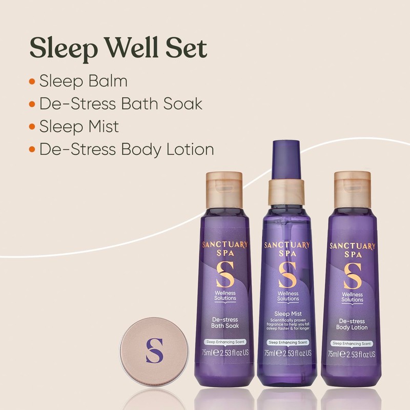 Sanctuary Spa Sleep Well Set, Vegan, Gift For Women, Birthday