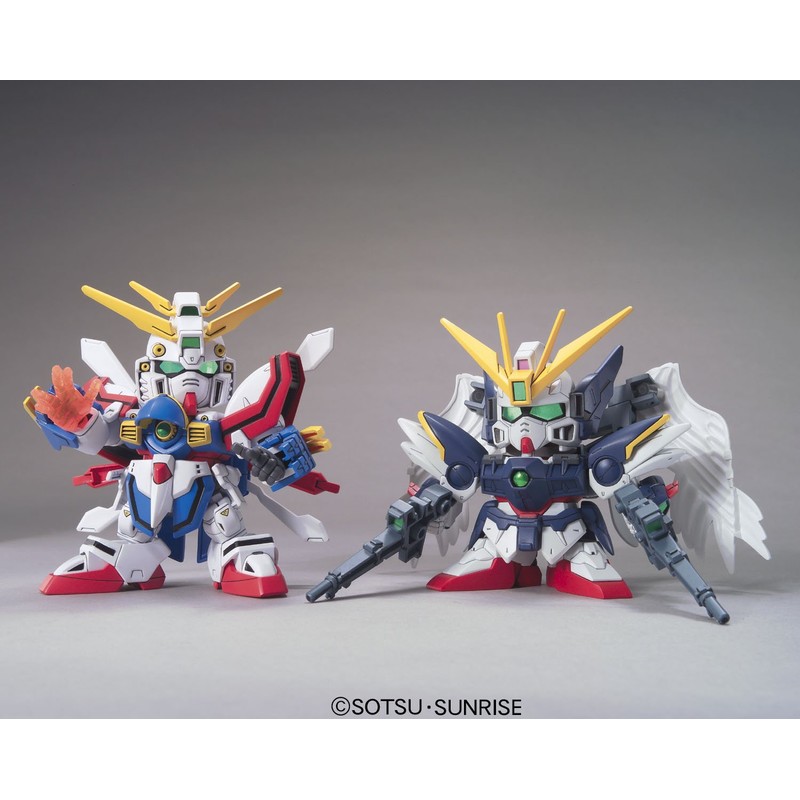 Bandai Hobby BB G Gundam & Wing Gundam Zero Custom