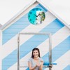 14 Inch Large Outdoor Clock Waterproof, Beach Coastal Nautical Indoor