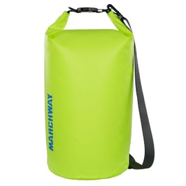 MARCHWAY Floating Waterproof Dry Bag Backpack 5L/10L/20L/30L/40L, Roll Top Sack Keeps Gear Dry for Kayaking, Rafting, Boating, Swimming, Camping, Hiking, Beach, Fishing (Bright Yellow, 40L)