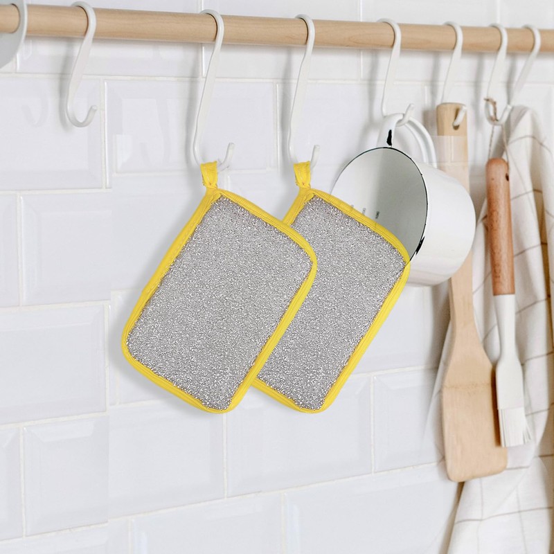 INSPUTOL Washing Up Sponge, Double-Sided Cleaning Pads, Multi-Purpose Scrubbers for