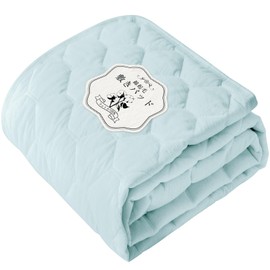 Housecover Bed Pad, Single Bed Pad, 100% Cotton, Bed Pad, Soft Cotton Brushed Fabric, All Seasons, Moisture Wicking, Quick Drying, No Stuffiness, Natural Material, Antibacterial, Odor Resistant,