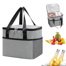 pilyero Small Cool Bag, Foldable Lunch Bag, Can Keep Warm and Chilled to Store Food and Drinks, Cool Bags, Suitable for Outdoor Travel, Hiking, Picnic, Camping
