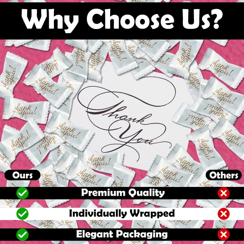 Fun Express Individually Wrapped Thank You Mints, Pack of 108