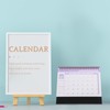 Operitacx Small Desk Calendar 2024-2025, Standing Foldable July 2024 to
