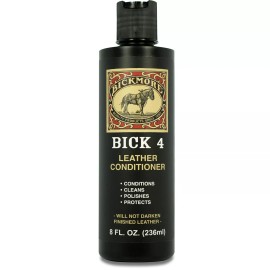 Bickmore Bick 4 Leather Conditioner and Leather Cleaner 8 oz - Will Not Darken Leather...