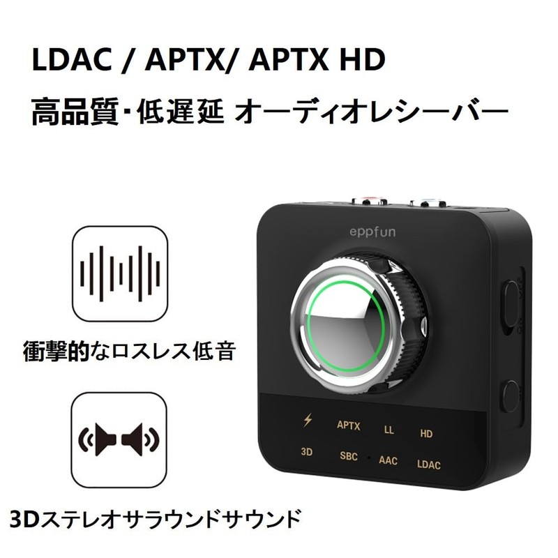 eppfun 3040R Pro Bluetooth 5.0 LDAC Audio Receiver Support APTX/APTX