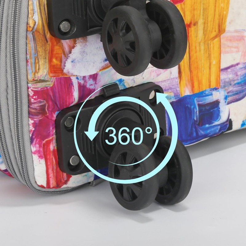 VOOWO 4 Pcs Detachable Replacement Wheels for Rolling Duffle Bag,