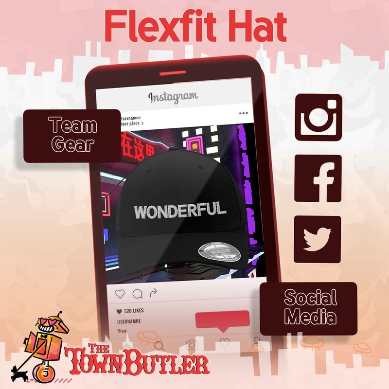 I'd Rather Be BOWELING - Adult Men's Hashtag Flexfit Baseball