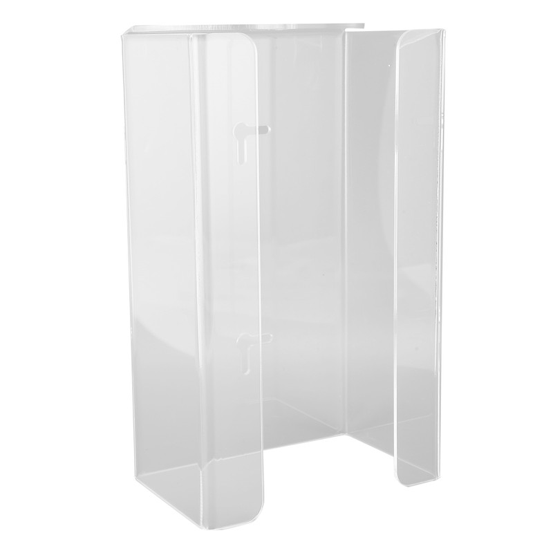 Glove Box Holder Dispenser Wall Mounted Tissue Holder Clear with