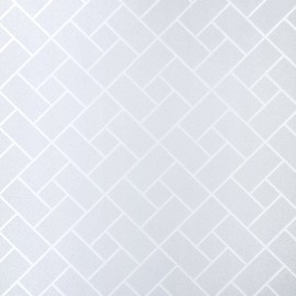 Gila® Glass Scenes Frosted Tiles Decorative Window Film DIY Static Cling, 3ft x 6.5ft (36in x 78in) (19.5 sq ft)