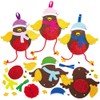 Baker Ross Christmas Robin Mix and Match Decoration – Pack