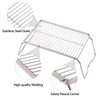 CAMPMAX Campfire Grill 304 Stainless Steel Grate, Folding Camping Grill