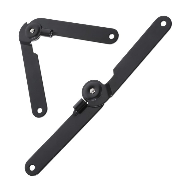 2 PCS 180 Degree Lid Support Hinge Black Rotatable Folding