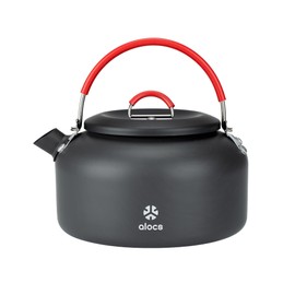 Alocs 0.8L Aluminum Camping Kettle, Ultralight Hook, Camping, Portable, Camping Equipment, Mountain Climbing, Camping Gear, Kettle, For Camping Backpacking, Hiking, Picnics