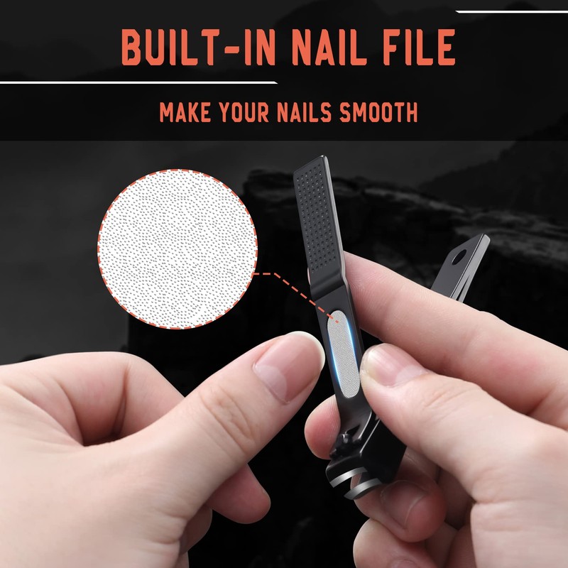 BEZOX Nail Clippers Set of 2 - Stainless Steel Fingernail