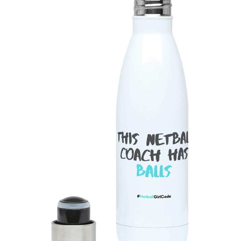 NetballGirlCode Hydro Water Bottle - Netball Gift for Women Girls