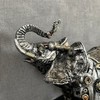Darthome Steampunk Elephant Ornament Industrial Silver Resin Gothic African Animal