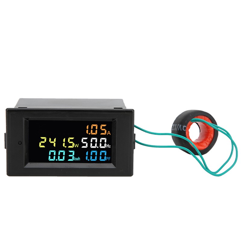 AC LED Power Monitor Multifunctional Digital Voltmeter Current Energy Meter