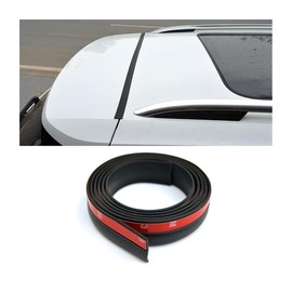 BELOMI 1.6M/5.25Ft Car Weather Sealing Strip, Universal for SUV MPV Hatchback Trunk Lid Gap, Rubber Trunk Sealing Strip, Waterproof Dustproof (Black)