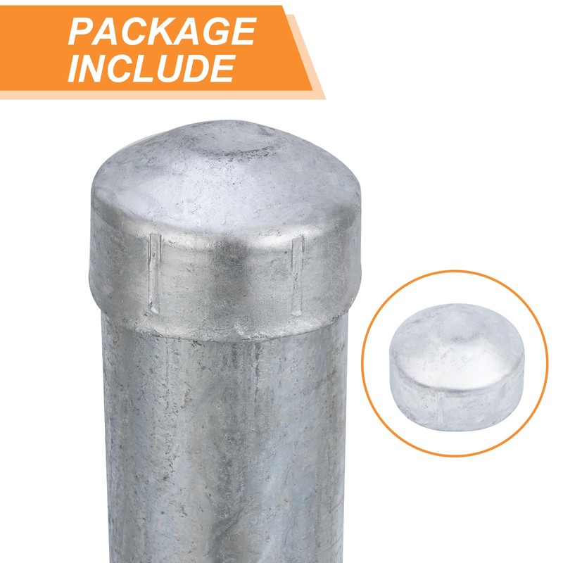 Fence Post Extender 2-3/8" OD 6" Height Heavy Duty Hot-Dip