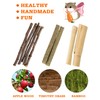 Sofier Hamster, Guinea Pig Toys Accessories Natural Chews for Teeth