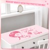 Reallnaive Coquette Makeup Mat for Vanity Top Protector, Dual Sided