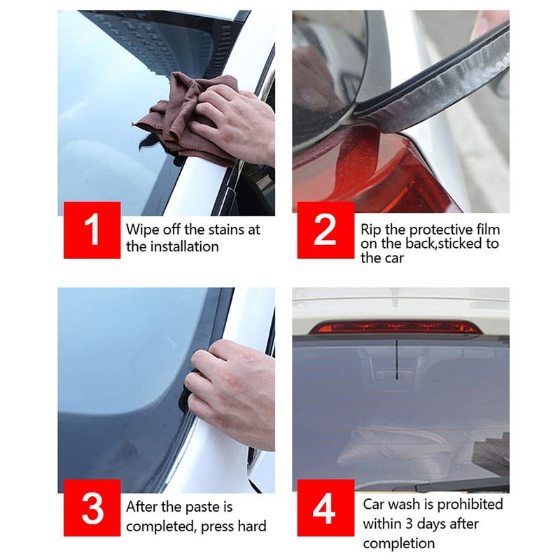 AUTOXBERT 2M V-Type Car Windshield Seal Strip Edge Trim Windscreen
