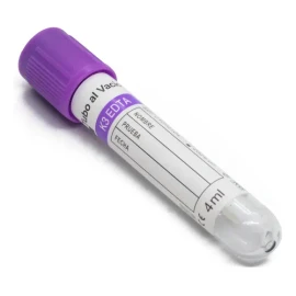 Tubo Lila 4ml Bmh Tipo Vacutainer Caja 100 Piezas