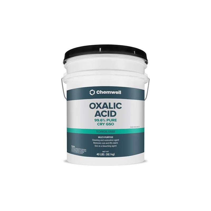 Chemwell Oxalic Acid (8 lbs) - 99.6% Pure Industrial Grade