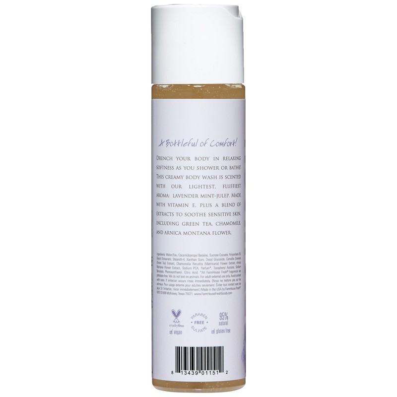 FarmHouse Fresh Fluffy Bunny Body Wash, Lavender Mint, 8.4 fl.