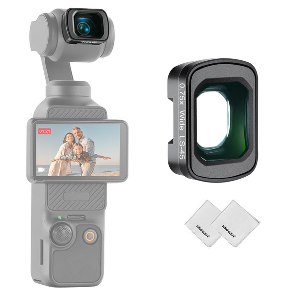 NEEWER 0.75X Wide Angle Lens Compatible with DJI Osmo Pocket