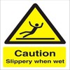 Seco Caution Slippery When Wet Sign, 200mm x 300mm -