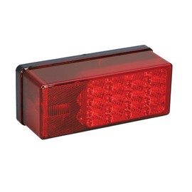 Wesbar 407530LED Over 80 Inch 3X8 Low Profile Waterproof 7-Function Taillight, Right/Curbside, Designed for 2' or 4' Wide x 4' High Areas