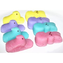 Handmade MARSHMALLOW PEEPS Type Scented Easter Bunnies & Chicks Wax Tarts Melts Decor