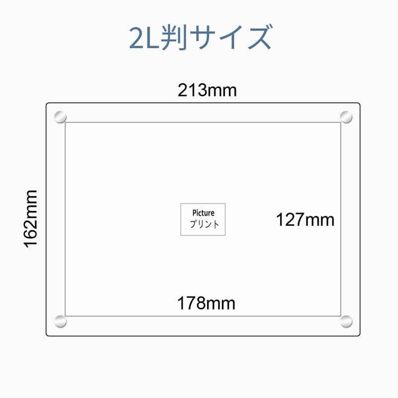 BValley Clear Acrylic Photo Frame, Frame Stand, Double Sided Clear