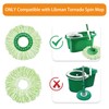4 Pack Mop Head Replacement for Libman Tornado Spin Mop,Microfiber