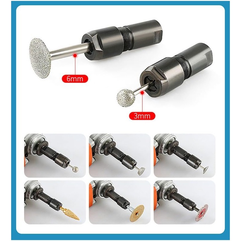 KATSU Tools Angle Grinder Attachment Adapter Converter 2 Pieces Set